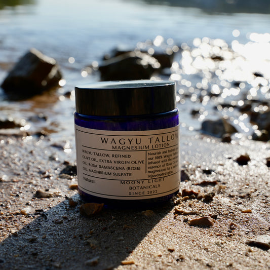 Wagyu Tallow Lotion - Magnesium Rose 4 oz