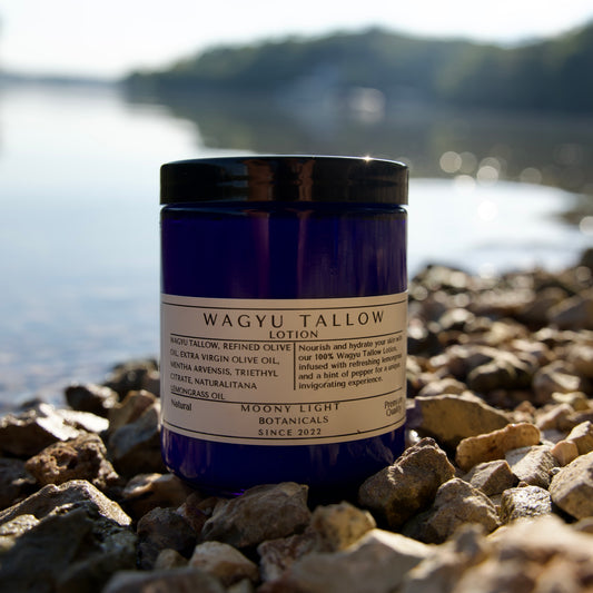 Lemongrass & Peppermint- Whipped Wagyu Tallow Lotion-
 8 oz