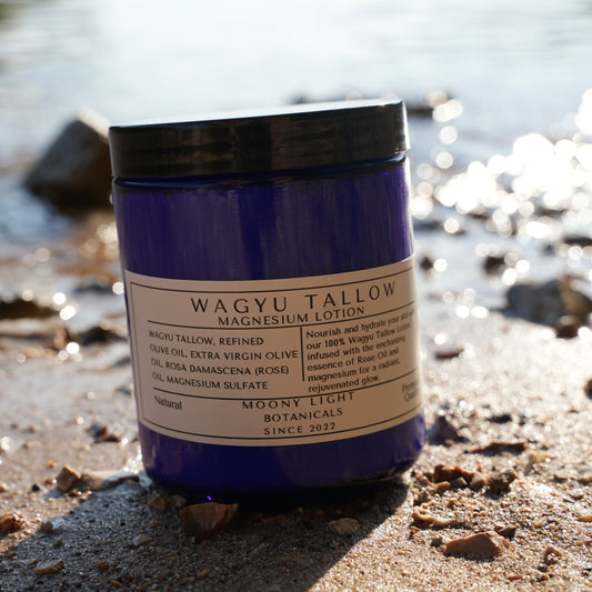 Wagyu Tallow Lotion - Magnesium Rose 8 oz