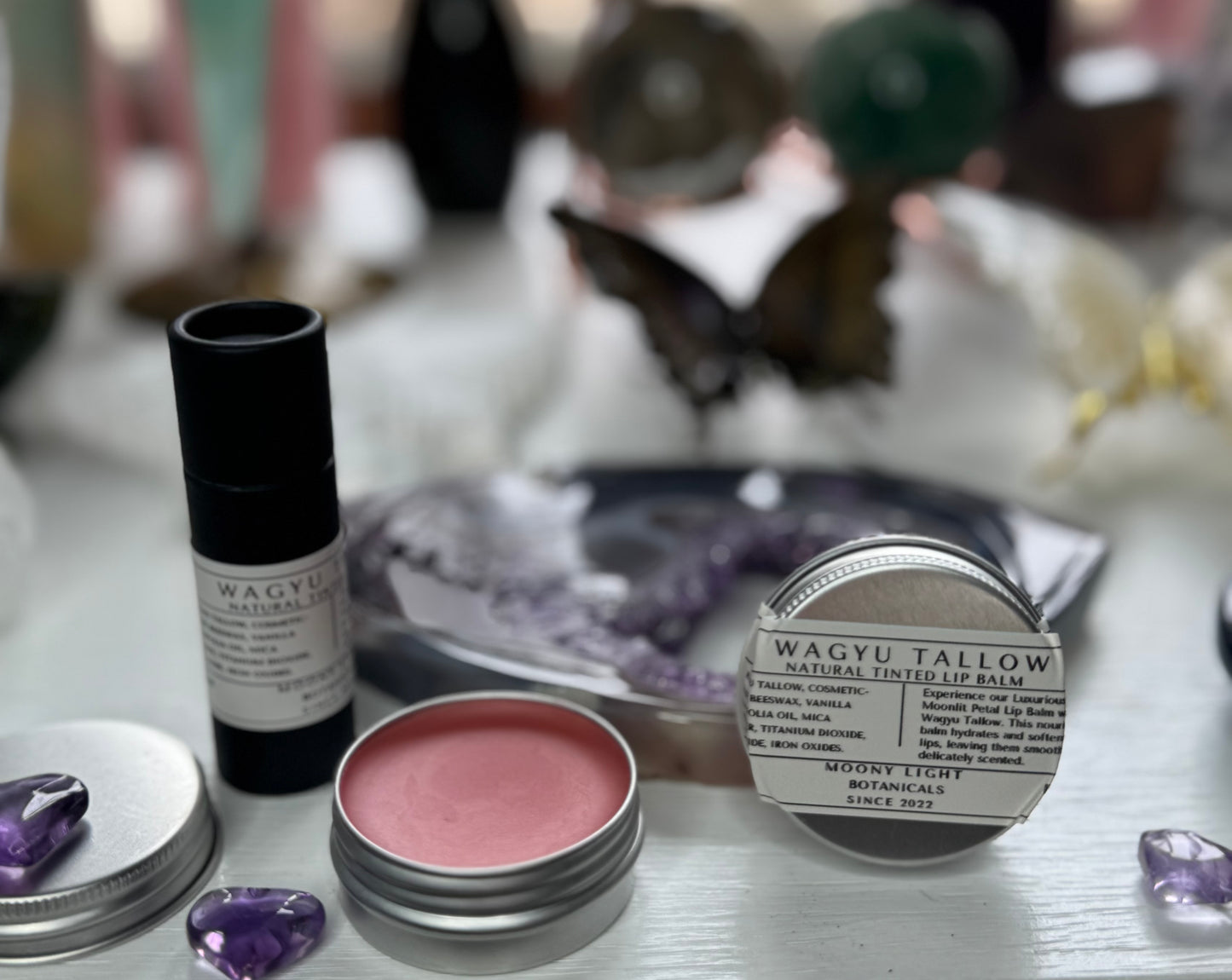 Vanilla Moonlit Petal Tinted Lip Balm with Wagyu Tallow