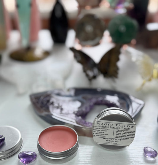 Vanilla Moonlit Petal Tinted Lip Balm with Wagyu Tallow